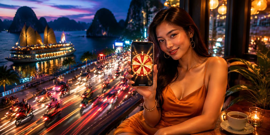 Người chơi thư giãn bên vịnh Hạ Long, tận hưởng giải trí có trách nhiệm