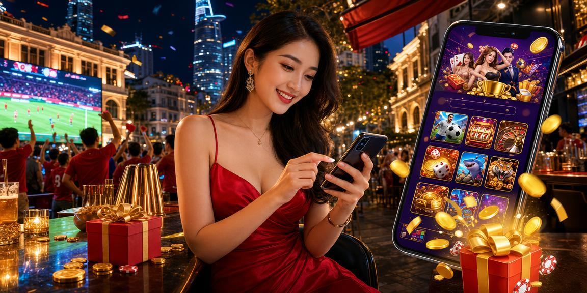 Người chơi thưởng thức slot game tại Hồ Chí Minh trên điện thoại di động